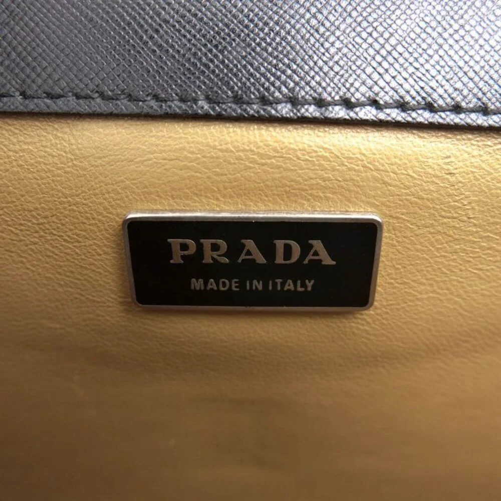 Prada Bag Briefcase Business Bag Business Men Leather Black Dulles Bag